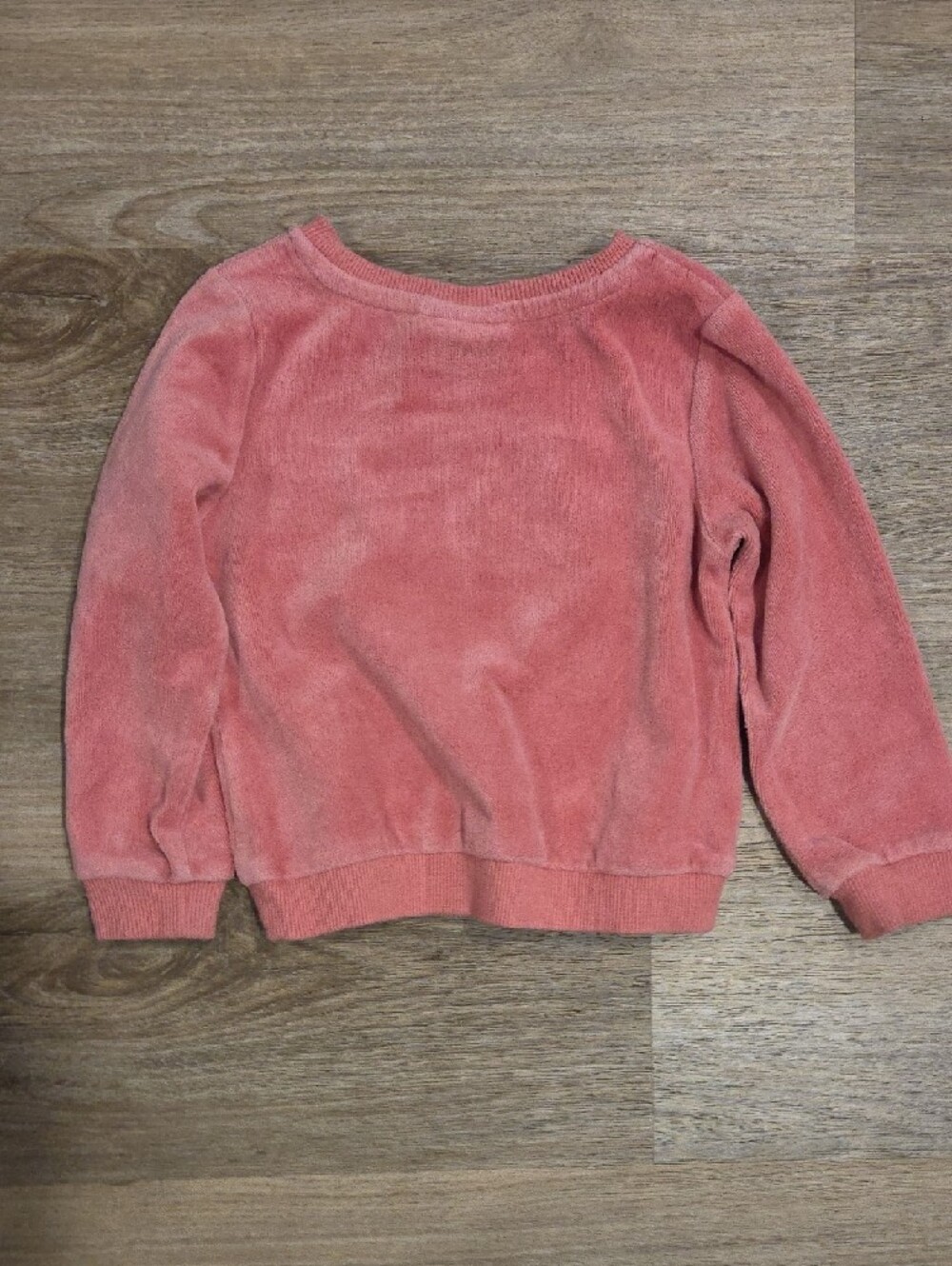 💜Juicy Couture Toddler Girls Dusty Pink Velour Logo Sweatshirt Crewneck Size 3T - Picture 5 of 5